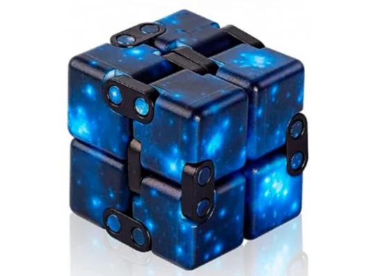 Кубик антистрес Infinity Cube космос (синій) купить в интернет магазине подарков ПраздникШоп