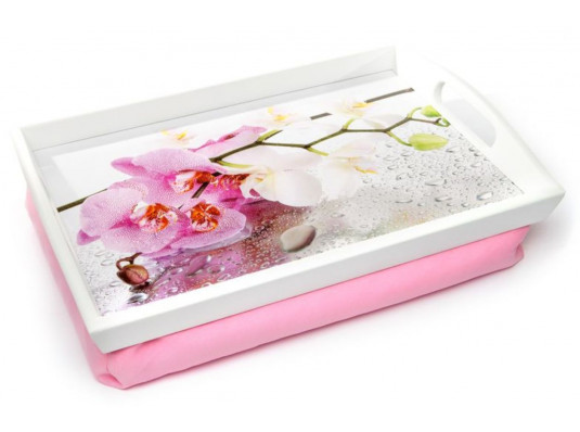 Поднос подушка с ручками "Сердечки и розы" купить в интернет магазине подарков ПраздникШоп