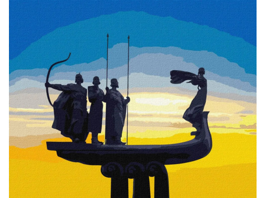 Картина по номерам "Основатели Киева" купить в интернет магазине подарков ПраздникШоп