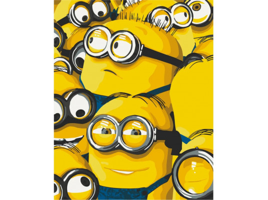 Картина за номерами "Жовті міньйони" купить в интернет магазине подарков ПраздникШоп