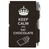 Кишеньковий блокнот із ручкою "Keep calm chocolate"