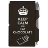 Кишеньковий блокнот із ручкою "Keep calm chocolate"