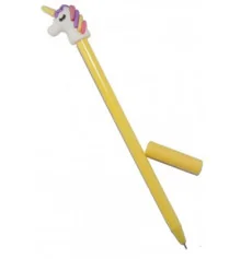 Ручка шариковая Единорог (желтый) купить в интернет магазине подарков ПраздникШоп
