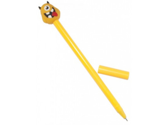 Ручка кулькова Монстрік (жовтий) купить в интернет магазине подарков ПраздникШоп