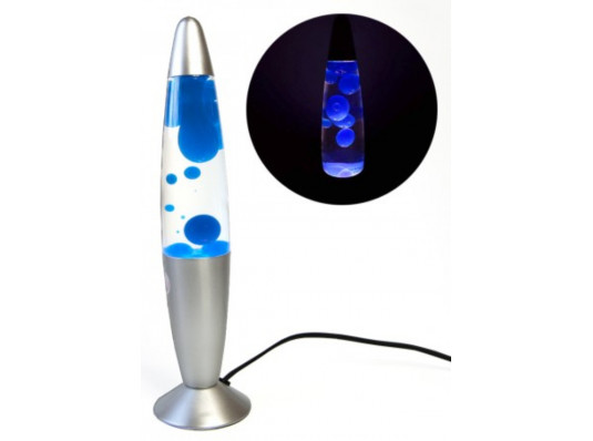 Лава-лампа с парафином, синяя купить в интернет магазине подарков ПраздникШоп