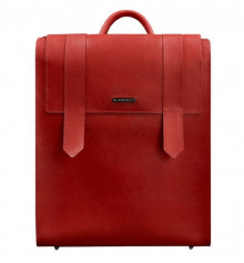 Кожаній женский рюкзак BLACKWOOD красный купить в интернет магазине подарков ПраздникШоп