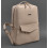 Кожаный женский рюкзак на молнии COOPER светло - бежевий купить в интернет магазине подарков ПраздникШоп