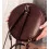 Жіноча шкіряна сумка - рюкзак кругла бордо купить в интернет магазине подарков ПраздникШоп