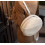 Женская кожаная сумка - рюкзак круглая белая купить в интернет магазине подарков ПраздникШоп