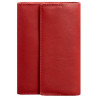Кожаный женский блокнот (софт-бук) 5.1 красный