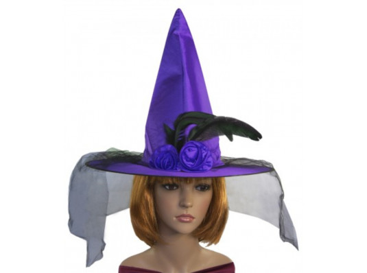 Шляпа "Ведьмочка" с бахромой купить в интернет магазине подарков ПраздникШоп