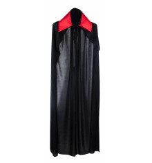 Плащ черный с красной подкладкой 130 см купить в интернет магазине подарков ПраздникШоп
