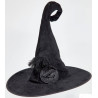 Шляпа Ведьмы "Роза с пером" бархатная