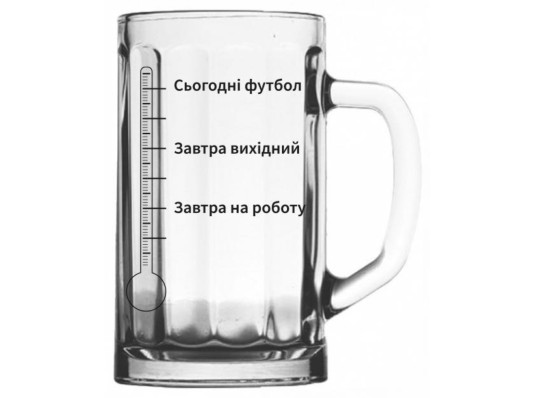 Келих для пива "Шкала" купить в интернет магазине подарков ПраздникШоп