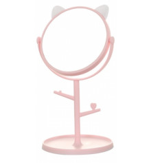 Дзеркало із підставкою під прикраси із вушками Pink купить в интернет магазине подарков ПраздникШоп
