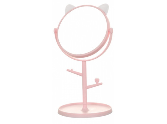 Зеркало с подставкой под украшения с ушками Pink купить в интернет магазине подарков ПраздникШоп