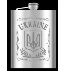 Фляга из нержавеюшей стали "Украина" купить в интернет магазине подарков ПраздникШоп