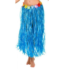 Гавайская юбка, синяя (75 см.) купить в интернет магазине подарков ПраздникШоп