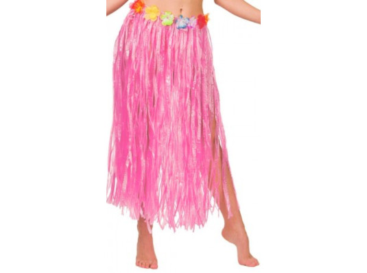 Гавайская юбка, розовая (75 см.) купить в интернет магазине подарков ПраздникШоп