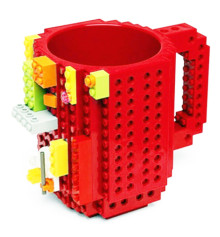 Кружка Лего конструктор (червона) купить в интернет магазине подарков ПраздникШоп
