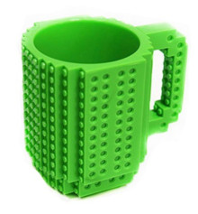 Кружка Лего конструктор (зеленая) купить в интернет магазине подарков ПраздникШоп