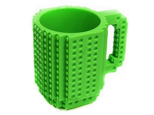 Кружка Лего конструктор (зеленая) купить в интернет магазине подарков ПраздникШоп
