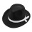 Шляпа фетровая, черная купить в интернет магазине подарков ПраздникШоп