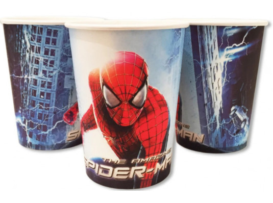 Паперові Склянки Людина Павук (уп.10шт.) купить в интернет магазине подарков ПраздникШоп