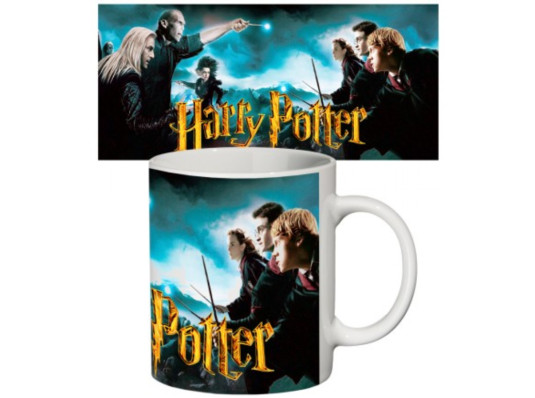 Чашка с принтом Гарри Поттер Битва за Хогвартс купить в интернет магазине подарков ПраздникШоп