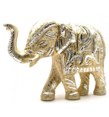 Статуэтка слон резной из алюминия купить в интернет магазине подарков ПраздникШоп