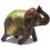 Статуетка слон дерев'яний vintage з мідними вставками. купить в интернет магазине подарков ПраздникШоп
