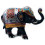 Статуетка алюмінієва слон з інкрустацією чорний купить в интернет магазине подарков ПраздникШоп