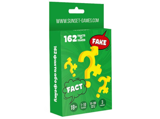 Еротична гра для пар "162 Fakts or Fakes" купить в интернет магазине подарков ПраздникШоп