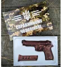 Шоколадный набор "Пистолет с обоймой" купить в интернет магазине подарков ПраздникШоп