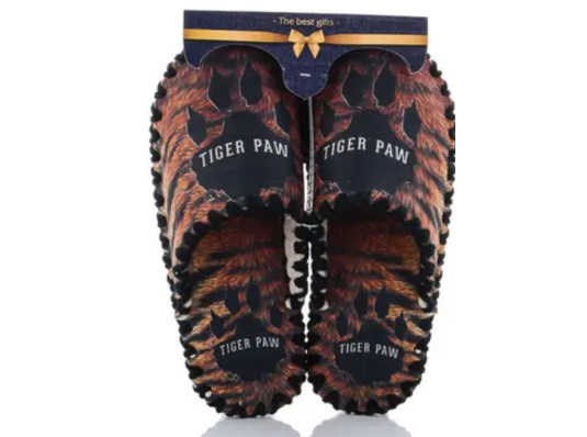 Мужские фетровые тапочки "Tiger paw" купить в интернет магазине подарков ПраздникШоп