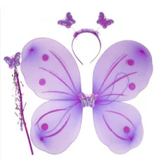 Набор Бабочки Карнавальный 50х38см (фиолетовый) купить в интернет магазине подарков ПраздникШоп