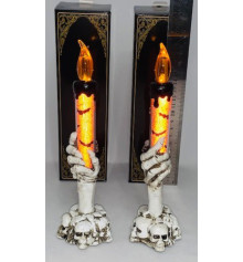 Свічка світлодіодна Рука Скелета 16 см купить в интернет магазине подарков ПраздникШоп
