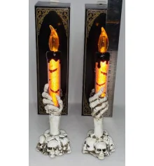 Свічка світлодіодна Рука Скелета 16 см купить в интернет магазине подарков ПраздникШоп