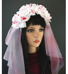 Украшение на голову Хэллоуин Кровавая невеста купить в интернет магазине подарков ПраздникШоп