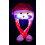 Шапка Санта Клауса з підсвічуванням і вусами, що піднімаються. купить в интернет магазине подарков ПраздникШоп