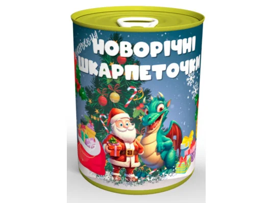 Консервовані шкарпетки на рік Дракона "Новорічні" 1 пара, жіночі купить в интернет магазине подарков ПраздникШоп