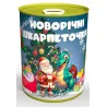 Консервовані шкарпетки на рік Дракона "Новорічні" 1 пара, жіночі