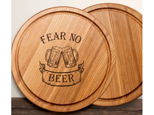 Доска для нарезки "Fear no beer", 30 см купить в интернет магазине подарков ПраздникШоп