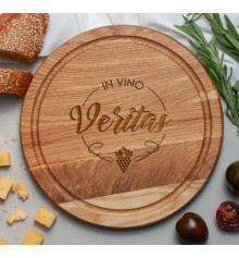Доска для нарезки "In vino veritas", 25 см купить в интернет магазине подарков ПраздникШоп