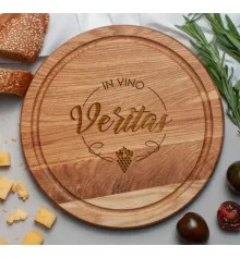Доска для нарезки "In vino veritas", 25 см купить в интернет магазине подарков ПраздникШоп