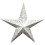 Декор новогодний подвесной Звезда 60см белая купить в интернет магазине подарков ПраздникШоп