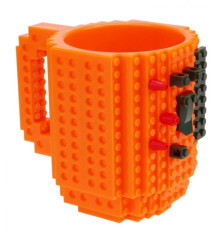 Кружка Лего конструктор (желтая) купить в интернет магазине подарков ПраздникШоп