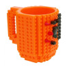 Кружка Лего конструктор (оранжевая)