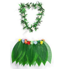 Гавайская юбка + леи купить в интернет магазине подарков ПраздникШоп