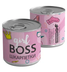 Консерва-носок «Girl boss» купить в интернет магазине подарков ПраздникШоп